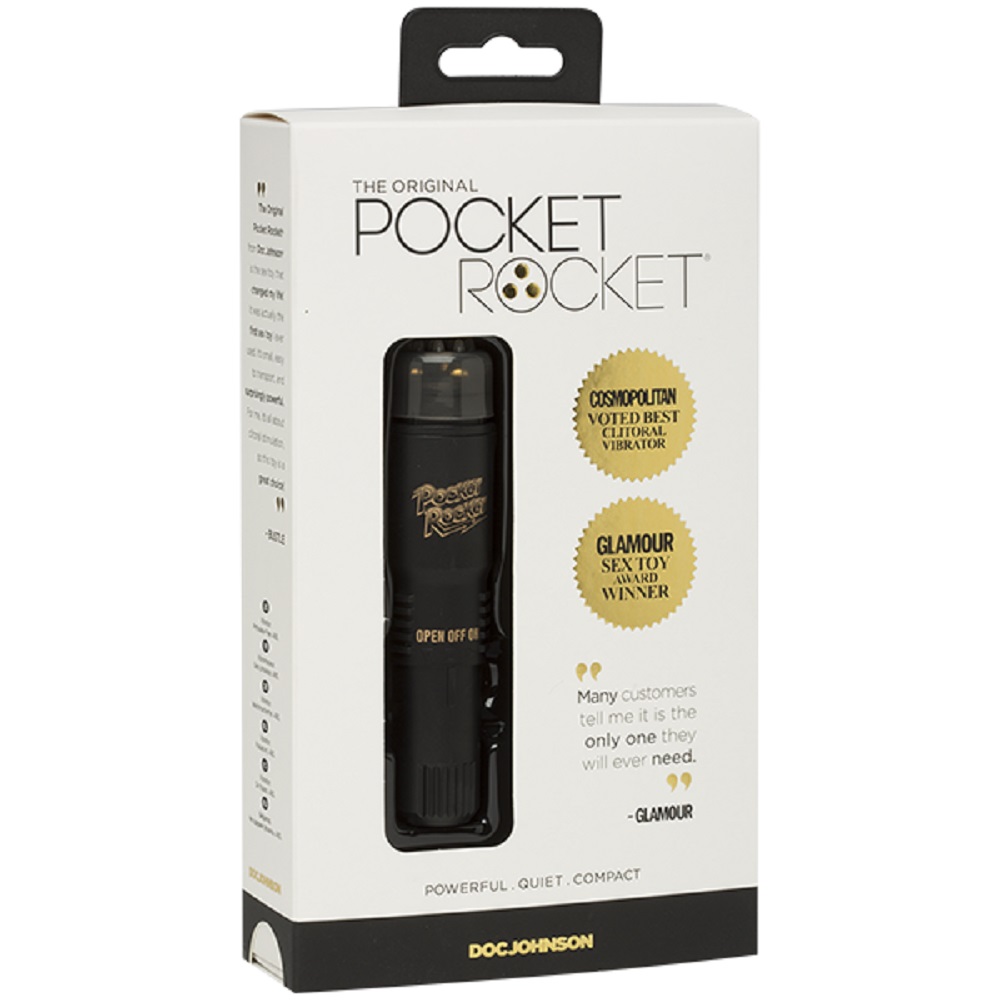 Doc Johnson - Original Pocket Rocket Limited Edition #4 (Black) - Vibrators - ABS