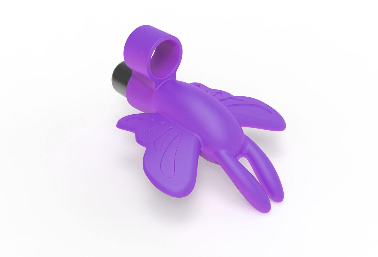 Icon Brands - The 9's Flirt Finger Butterfly Finger Vibrator - Purple - Clit Stimulators