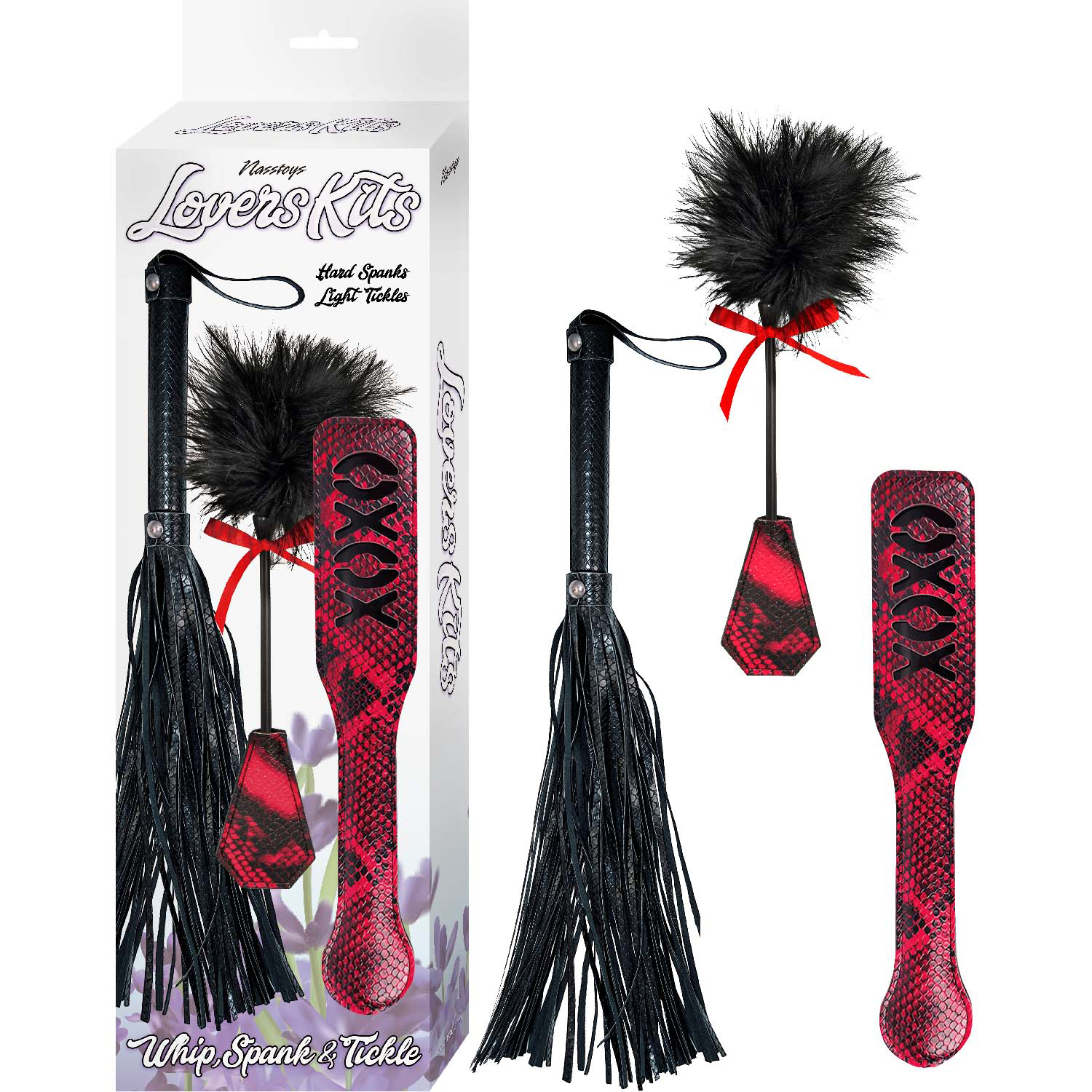 Nasstoys Nasstoys Lovers Kits Whip, Spank & Tickle 3-Piece Set