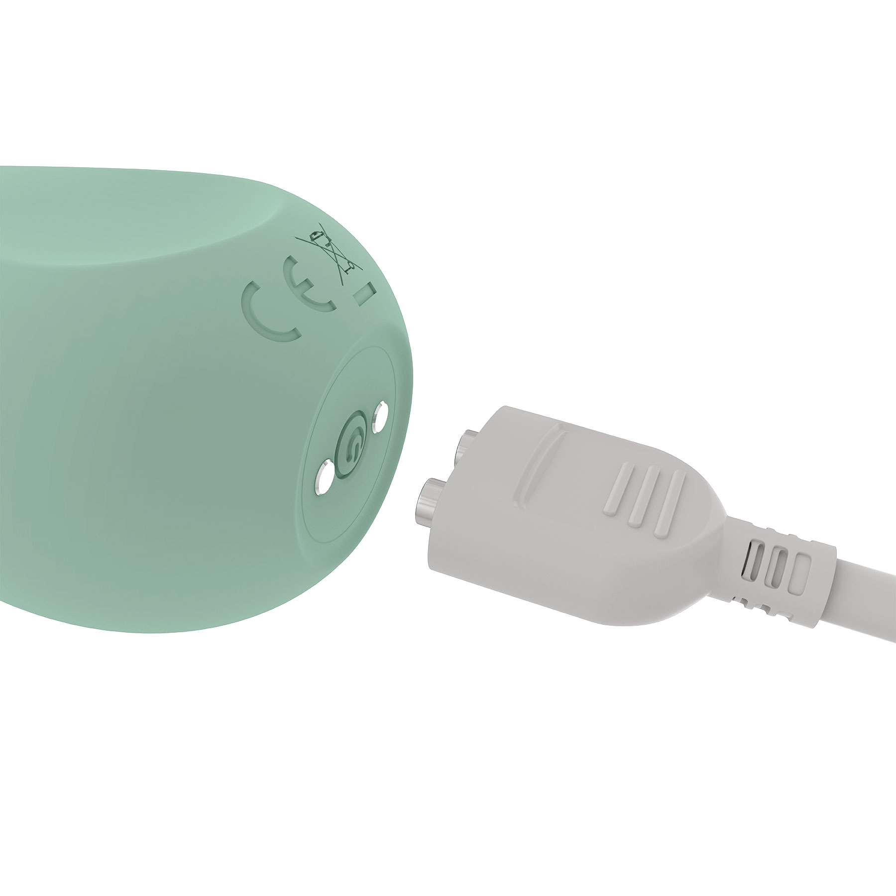 Doc Johnson - Ritual - Chi - Rechargeable Silicone Clit Vibe - Mint - Vibrators