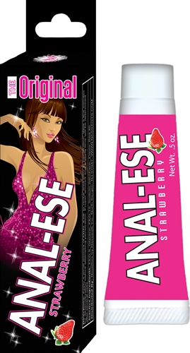 Nasstoys - Anal-Ese Strawberry - .5 Oz. - Soft Packaging - Anal Toys & Stimulators