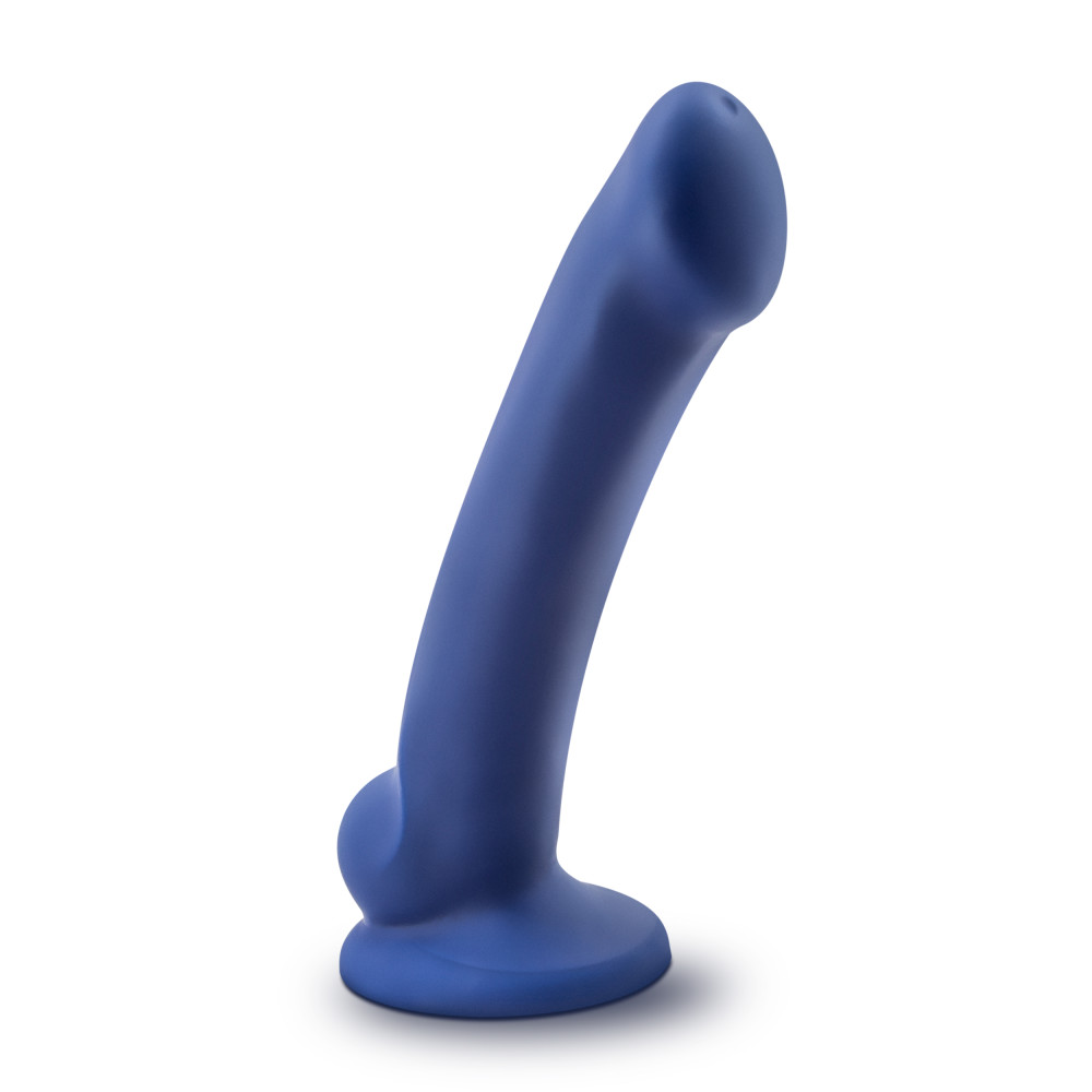 Blush - Avant D10 Ergo Mini 7 in. Dual Density Silicone Dildo Indigo - Dildos - Silicone