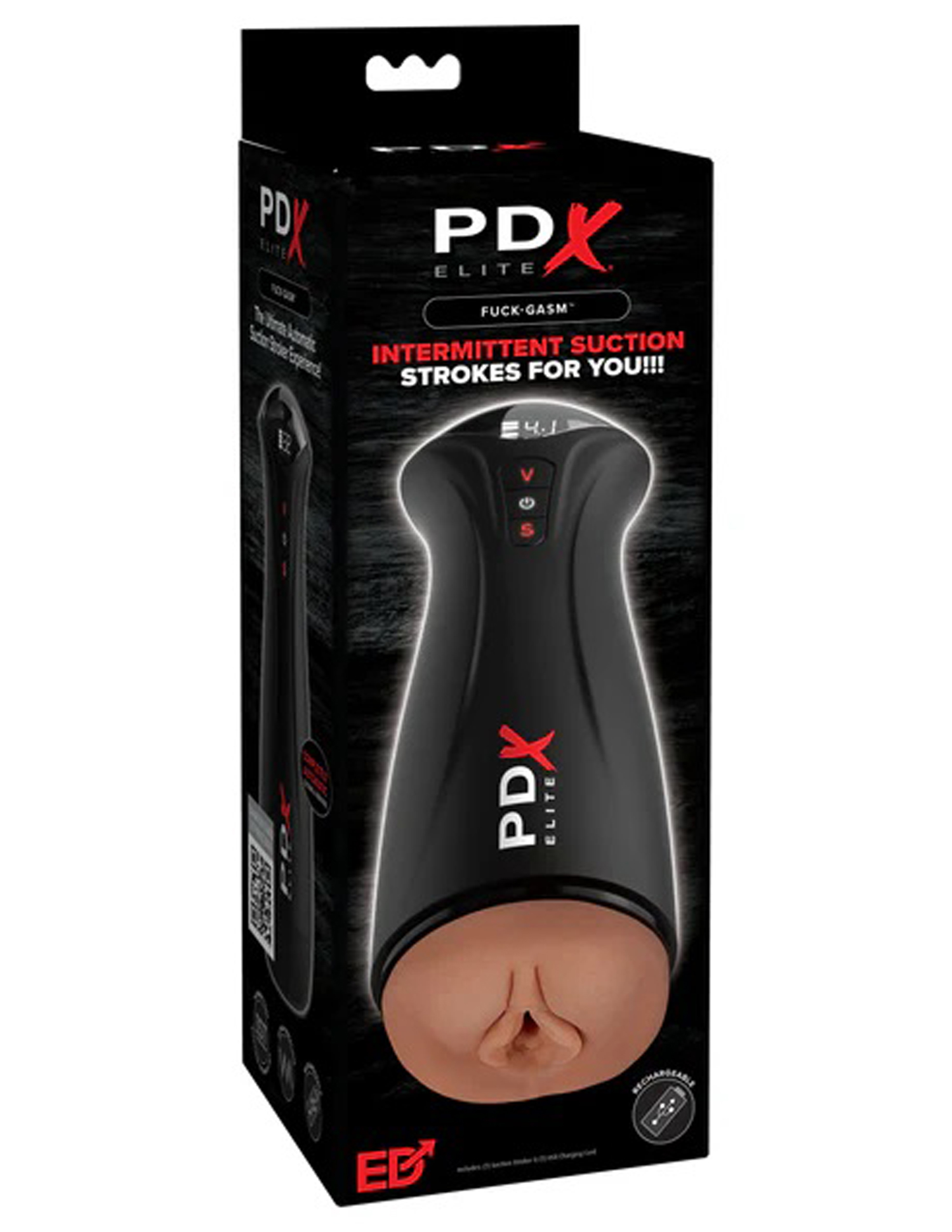 PDX Brands - PDX Elite Fuck-Gasm Brown - Masturbation Aids for Males - TPE/TPR/Elastomers