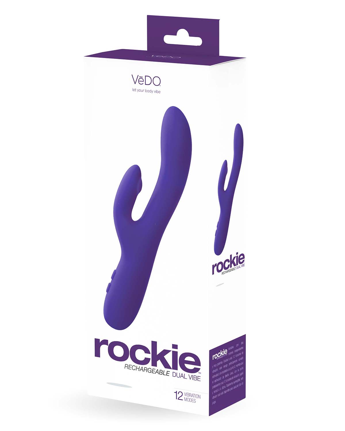 VeDO - Rockie Dual Rechargeable Vibe - Indigo - Eco-Friendly