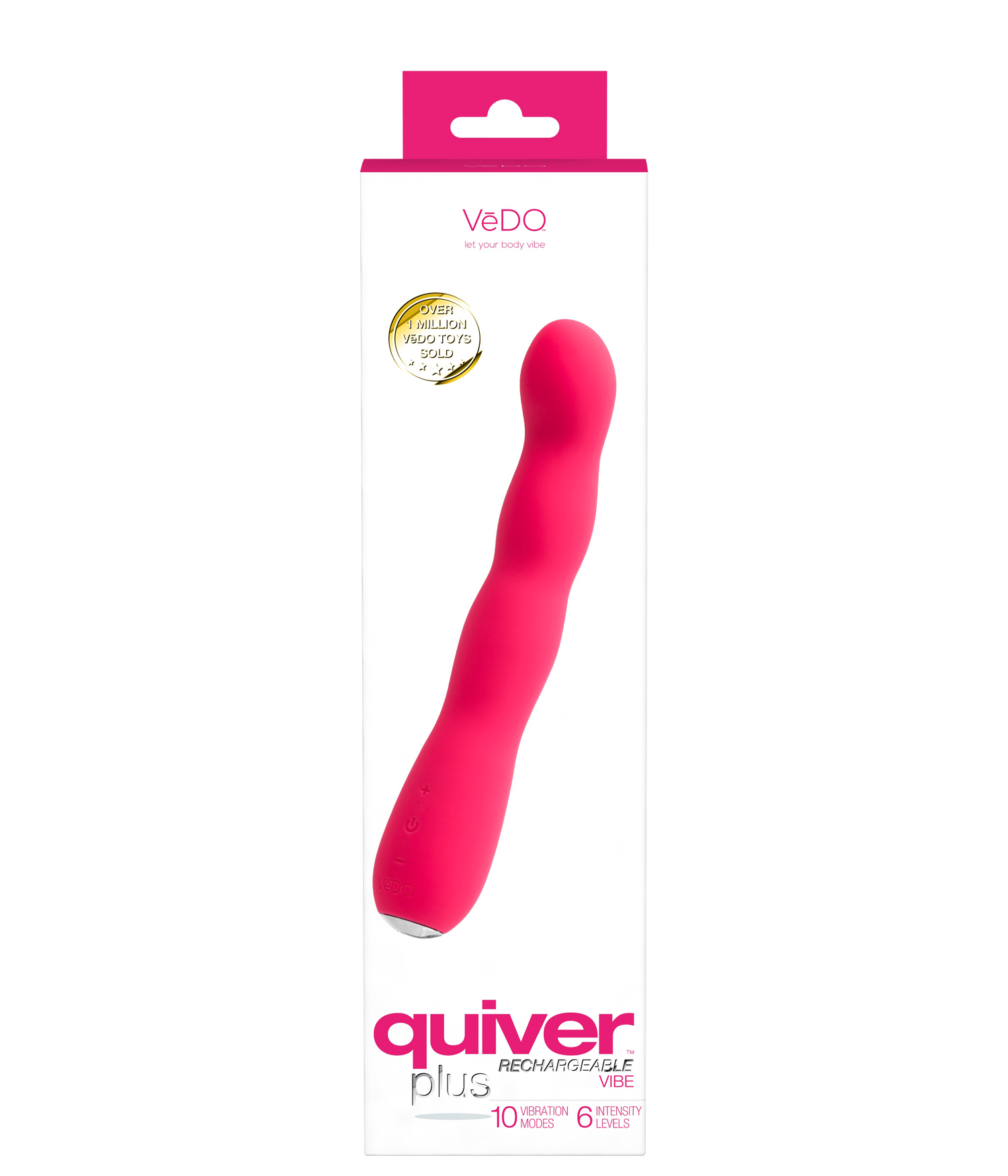 VeDO - Quiver Plus Rechargeable Vibe - Pink - Eco-Friendly