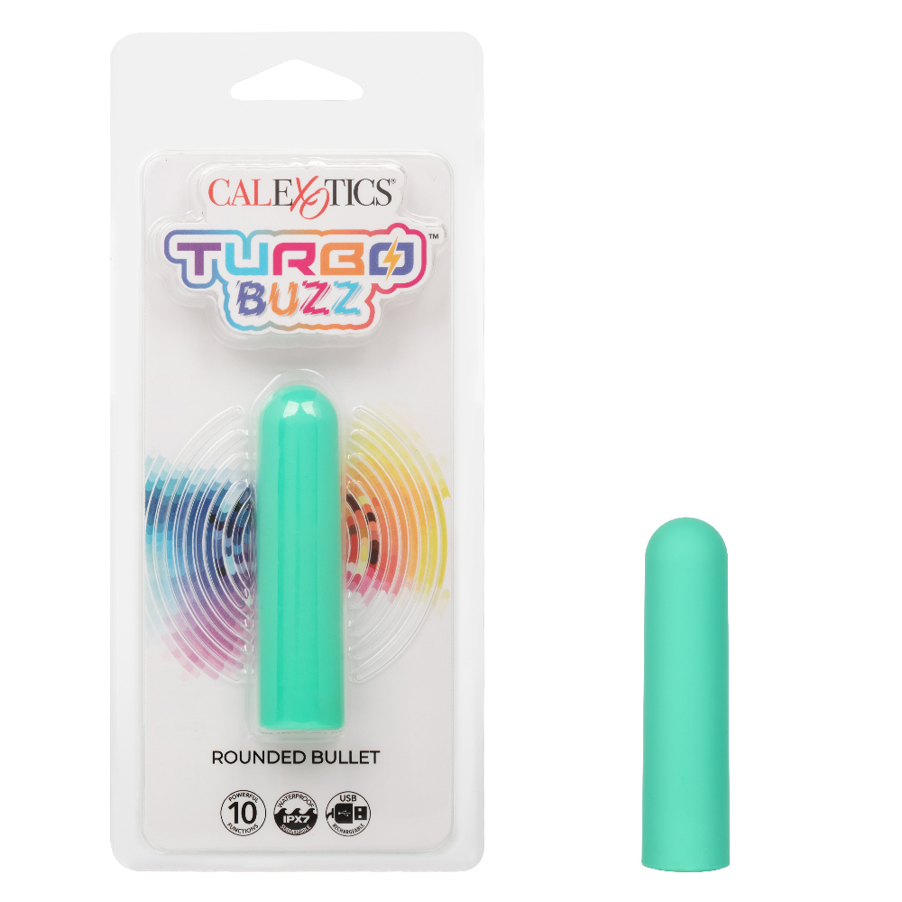 CalExotics - Turbo Buzz Rounded Bullet - Green - Clit Stimulators