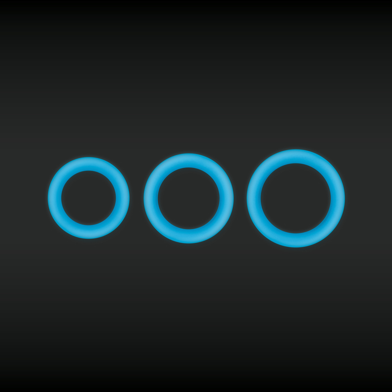 NS Novelties - Firefly Halo Cock Ring Small Blue - Cockrings - Silicone