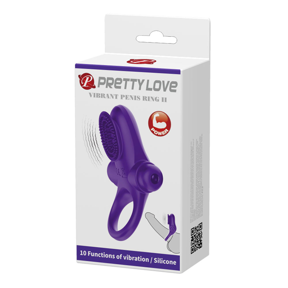 Pretty Love - Pretty Love Vibrating Cock Ring II - Purple - Cockrings