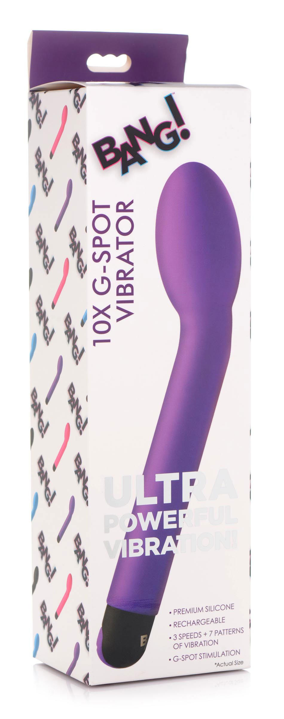 XR Brands - 10x G-Spot Vibrator - Purple - Eco-Friendly