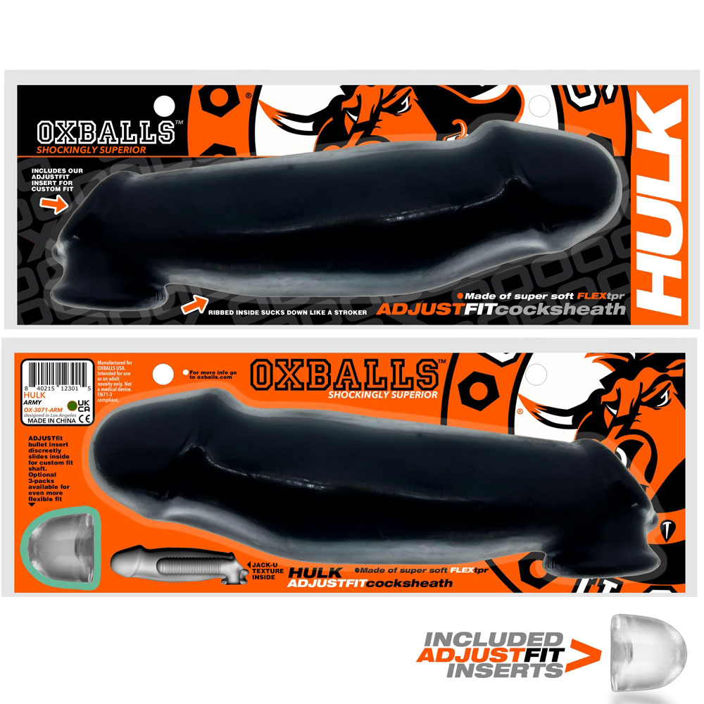 Oxballs Oxballs Hulk Gargantic Cocksheath Black