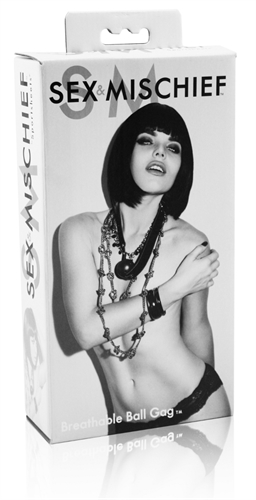 Sportsheets - Sex and Mischief Breathable Ball Gag - Bondage & Fetish Toys