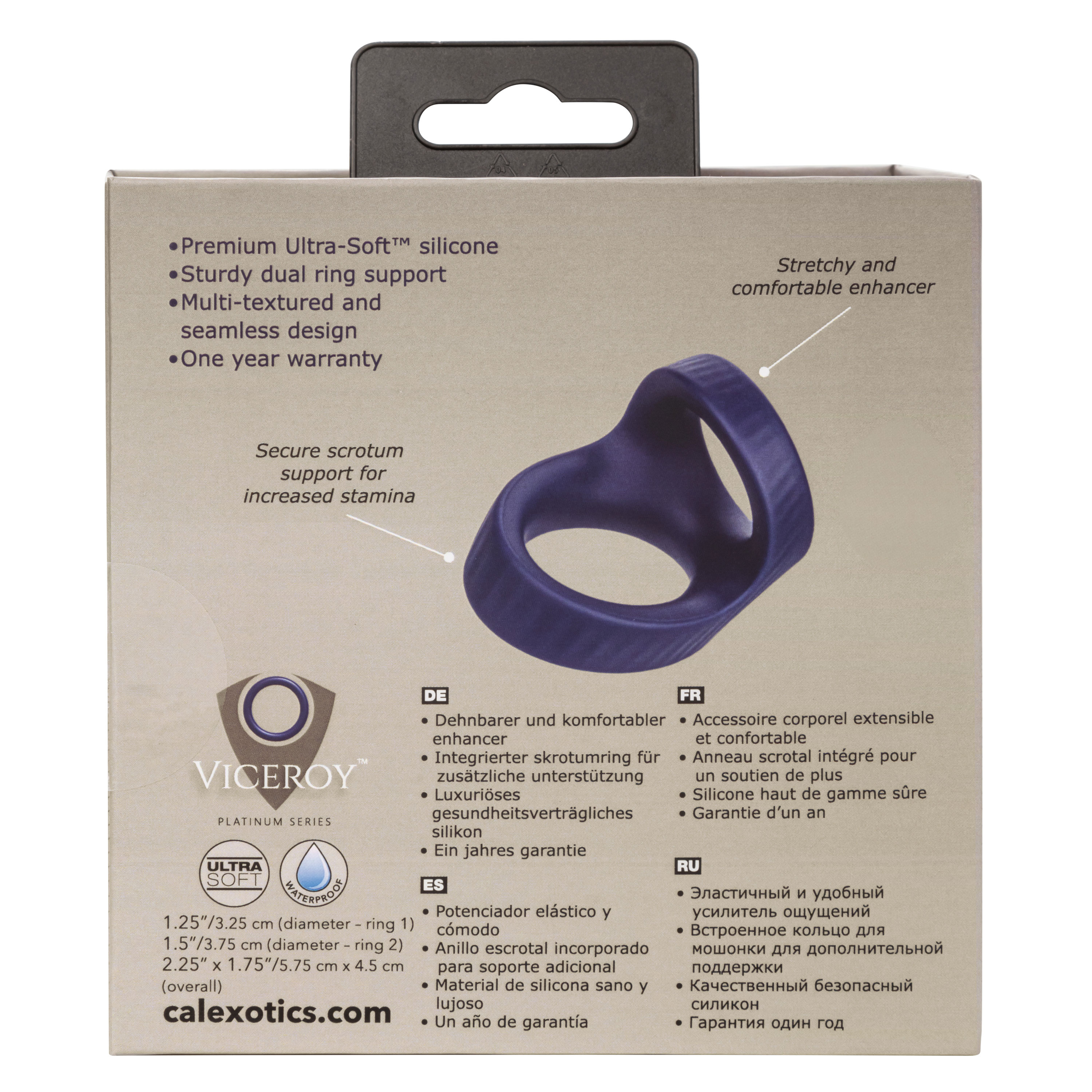 CalExotics - Viceroy Max Dual Ring - Cockrings