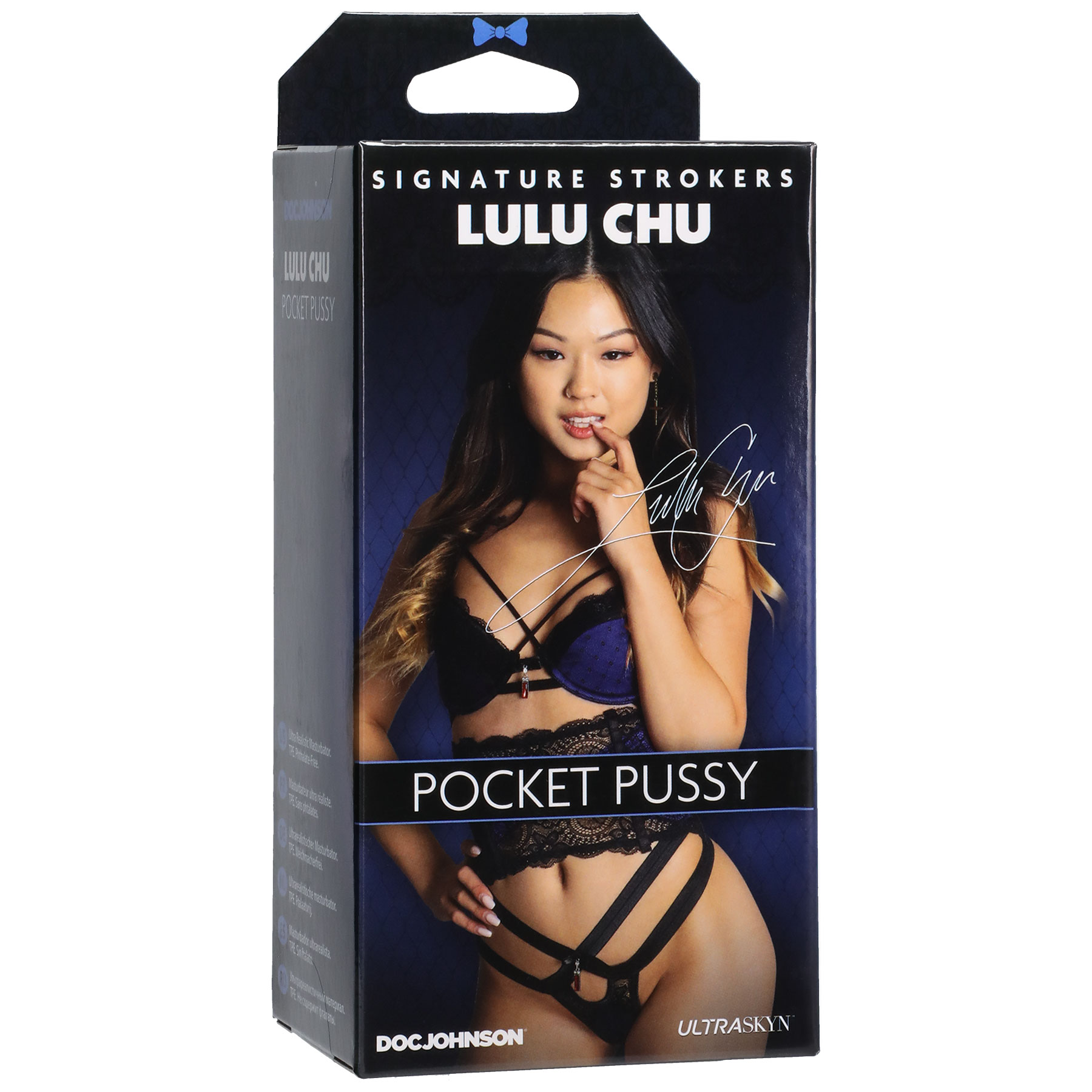 Doc Johnson - Signature Strokers - Lulu Chu - Ultraskyn Pocket Pussy - Masturbation Aids for Males