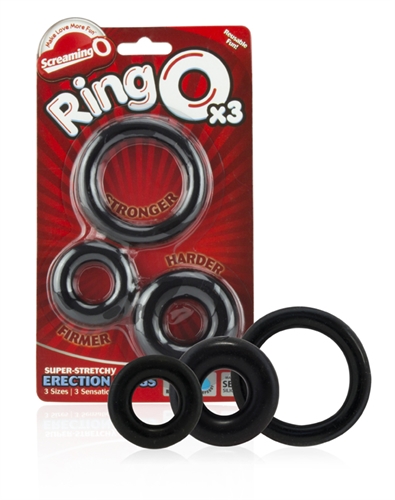 Screaming O - Ringo X3 - Black - Each - Cockrings