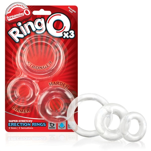 Screaming O - Ringo X3 - Clear - Each - Cockrings