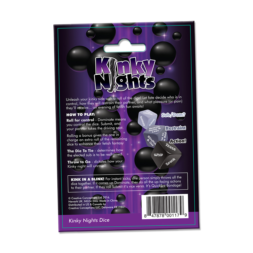 Creative Conceptions - Kinky Night Dare Dice - Novelties & Games
