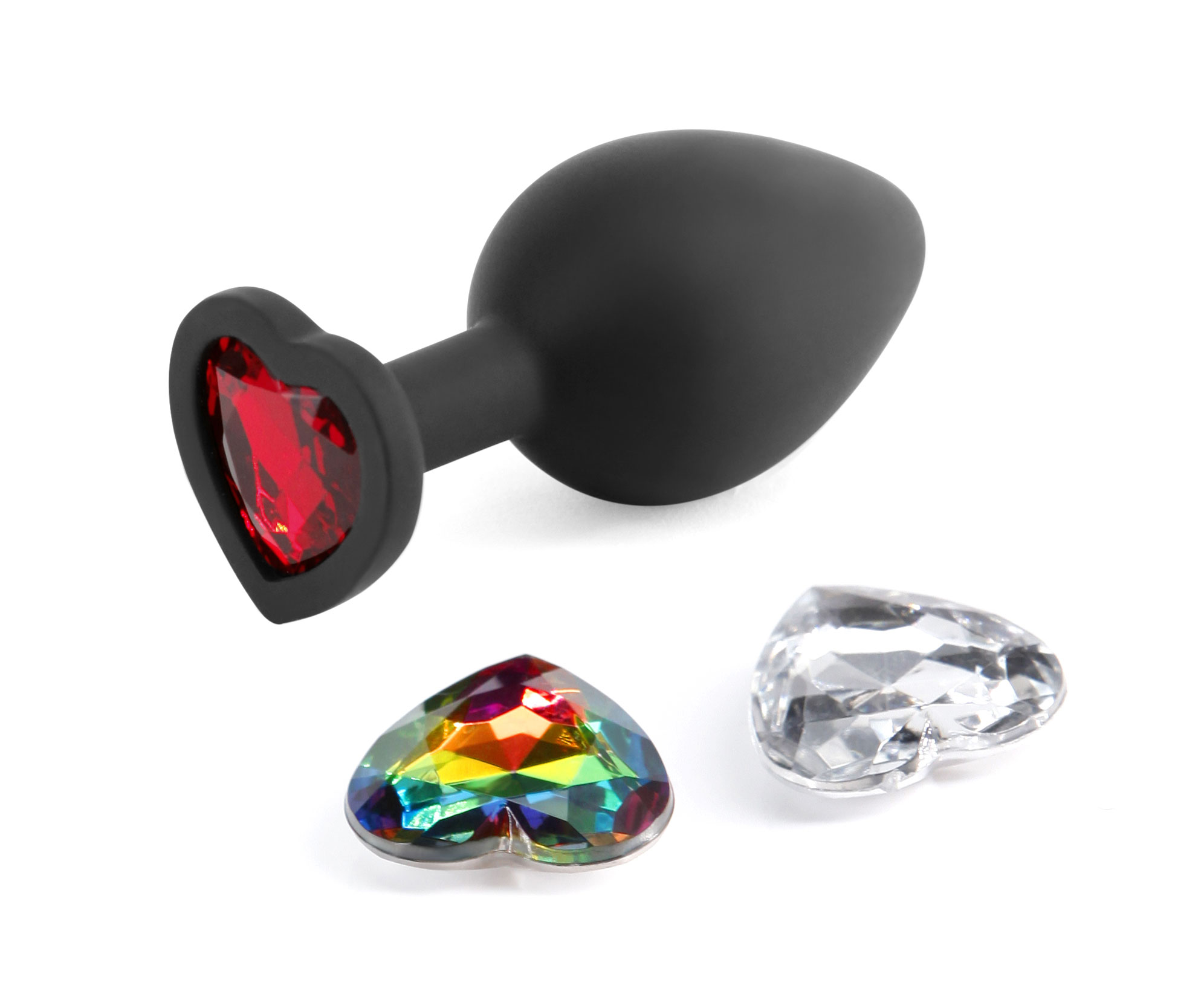 NS Novelties - Glams Xchange Heart Anal Plug Medium - Anal Toys & Stimulators - Silicone