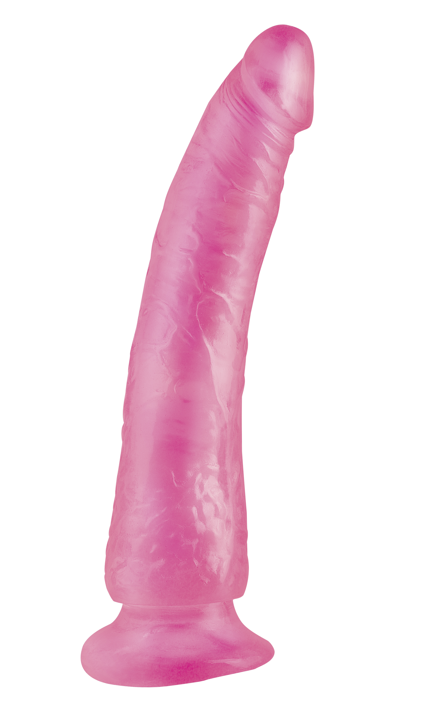 Pipedream - Basix Rubber Works - Slim 7 Inch With Suction Cup - Pink - Dildos