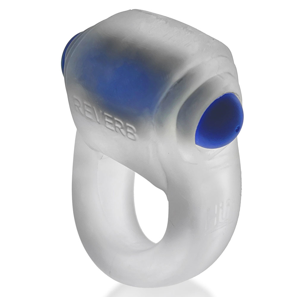 Oxballs - Hunkyjunk Revring Cockring with Bullet Vibrator Clear Ice - Cockrings - TPE/TPR/Elastomers