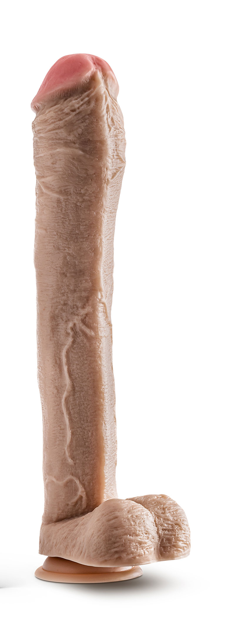 Blush - Dr. Skin - Mr. Ed - 13 Inch Dildo With Balls - Beige - Dildos