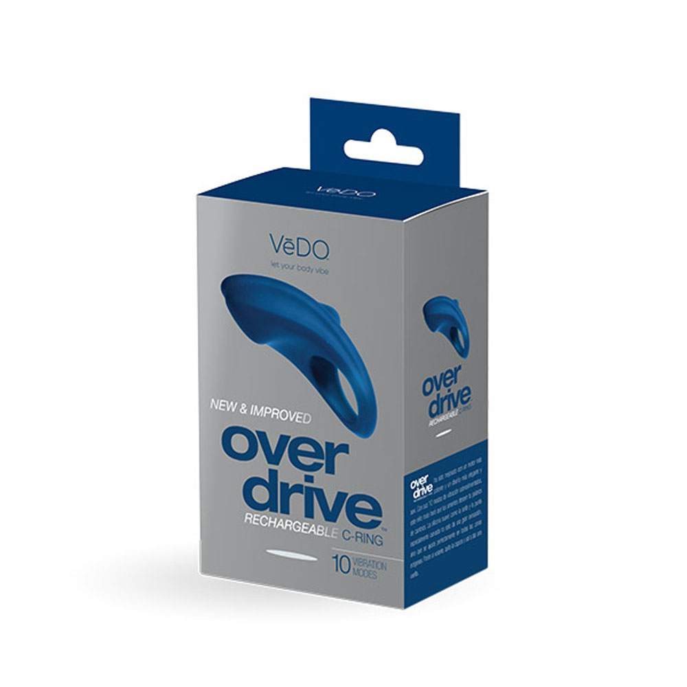 VeDO - Over Drive Plus Rechargeable Cock Ring - Blue - Cockrings