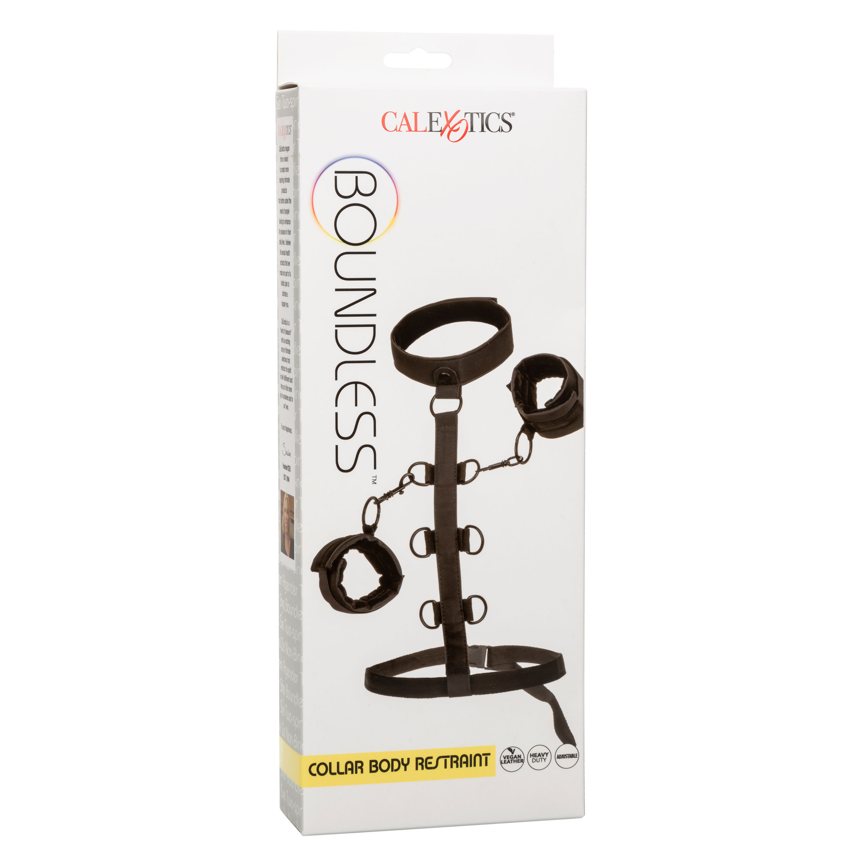CalExotics - Boundless Collar Body Restraint - Black - Bondage & Fetish Toys