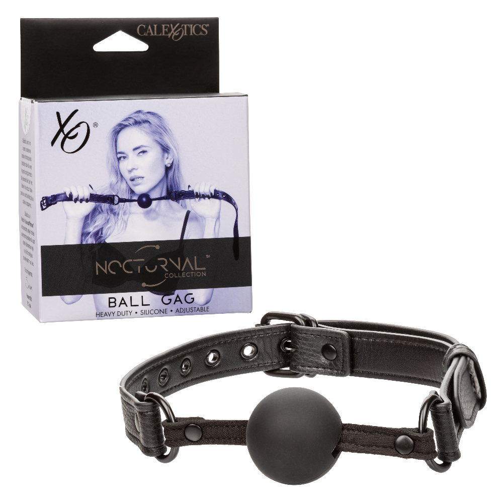 CalExotics - Nocturnal Collection Ball Gag - Black - Bondage & Fetish Toys