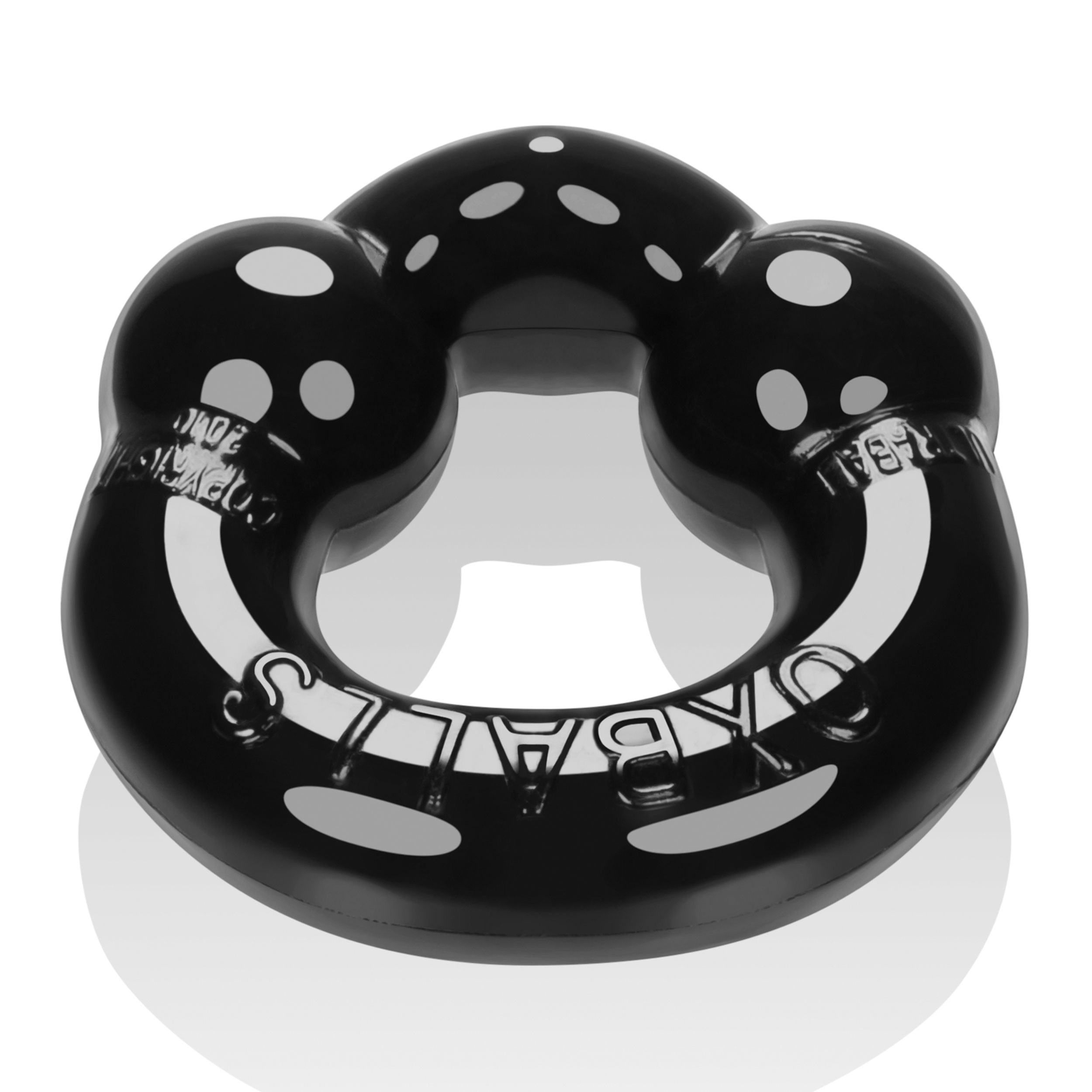 Oxballs - OxBalls Ultraballs, 2-Pack Cockring, Black & Clear - Cockrings - TPE/TPR/Elastomers