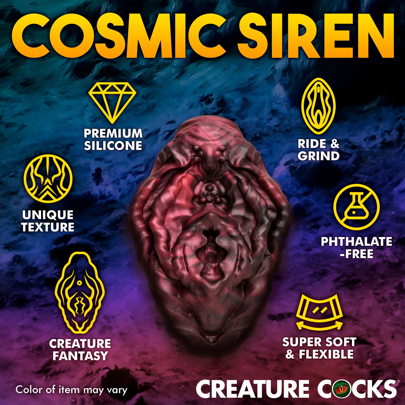 XR Brands - Creature Cocks Xeno Pussy Vulva Silicone Grinder - Vibrators - Silicone