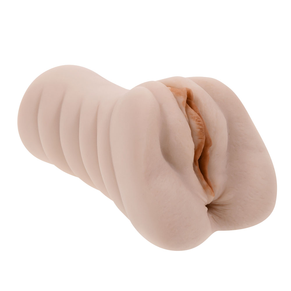Evolved Novelties - Sasha Grey Movie with Vagina and Anal Stroker - White - Masturbation Aids for Males