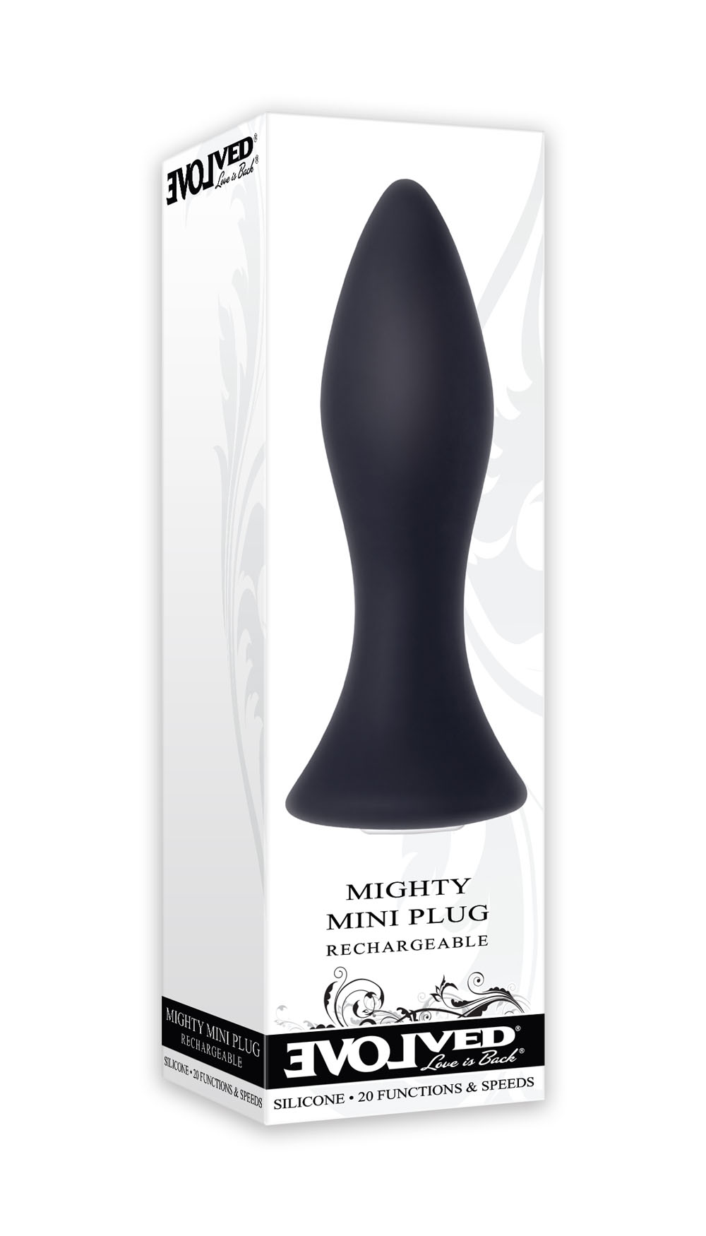 Evolved Novelties - Mini Butt Plug - Black - Anal Toys & Stimulators