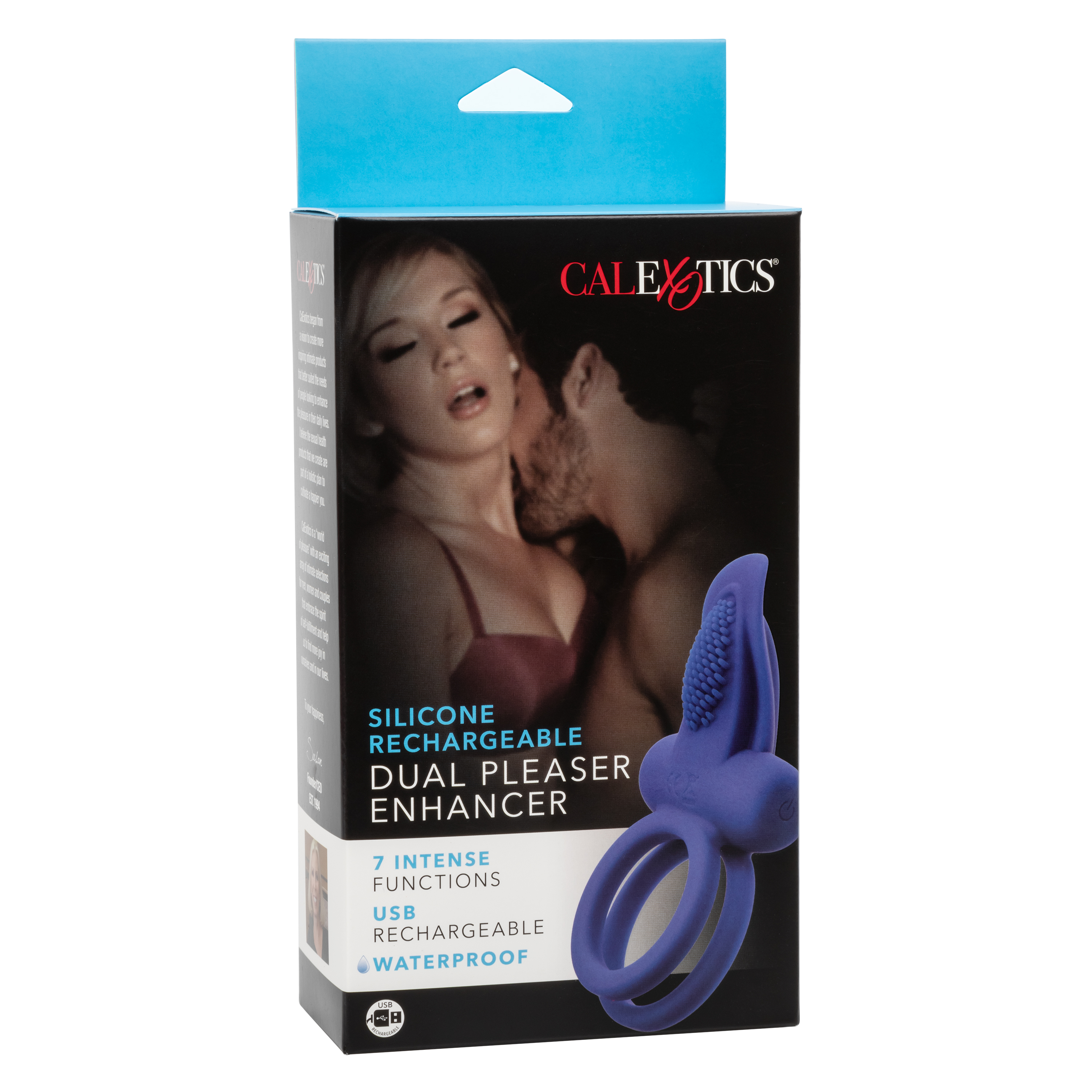 CalExotics - Silicone Rechargeable Dual Pleaser Enhancer - Clit Stimulators