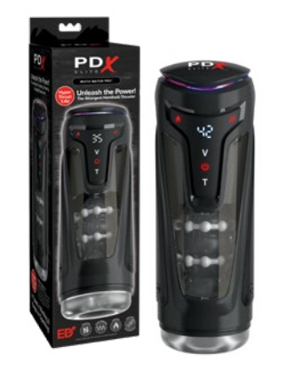 PDX Brands - PDX Elite Moto-Bator Pro - Masturbation Aids for Males - TPE/TPR/Elastomers
