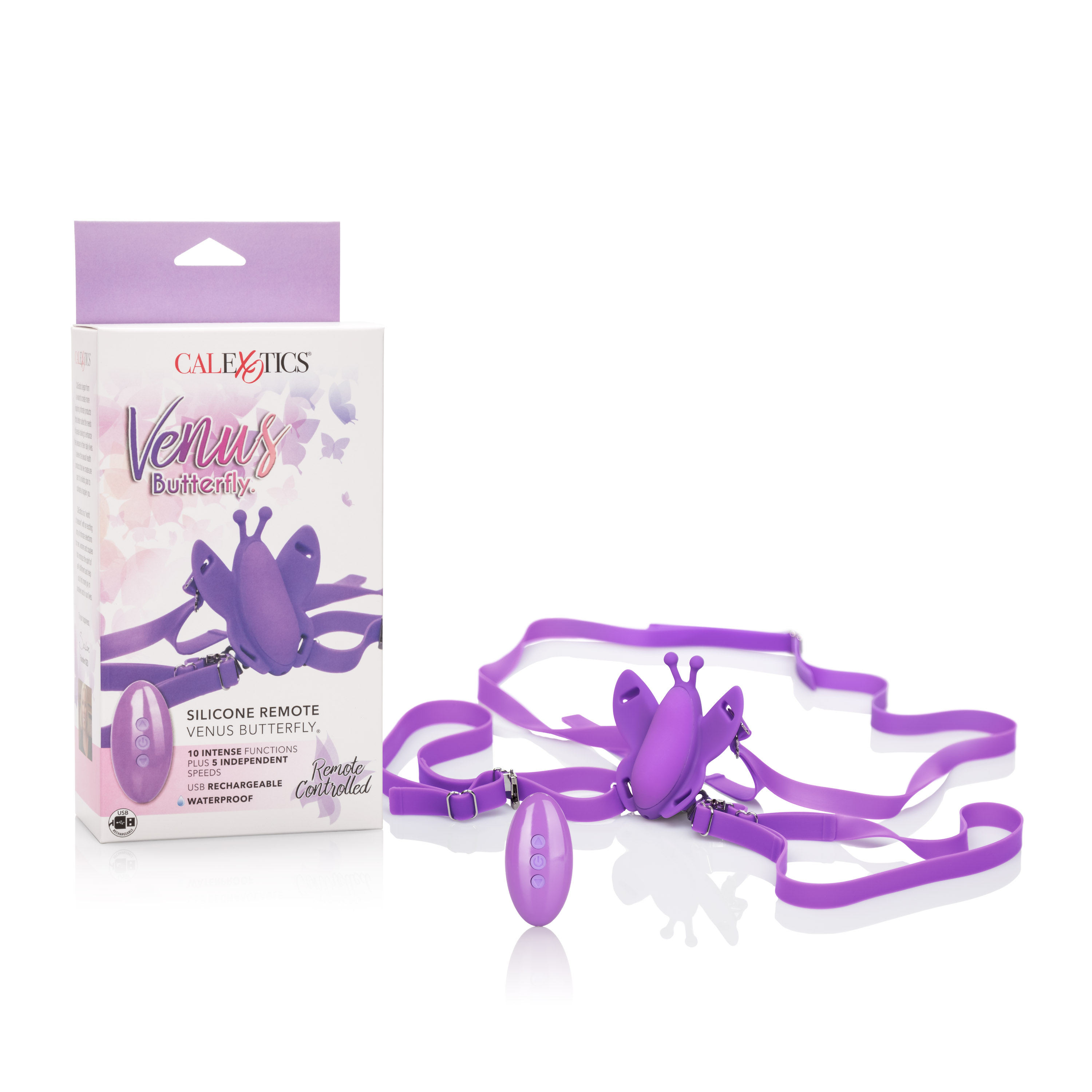 CalExotics - Venus Butterfly Silicone Remote Wireless Micro Butterfly - Clit Stimulators