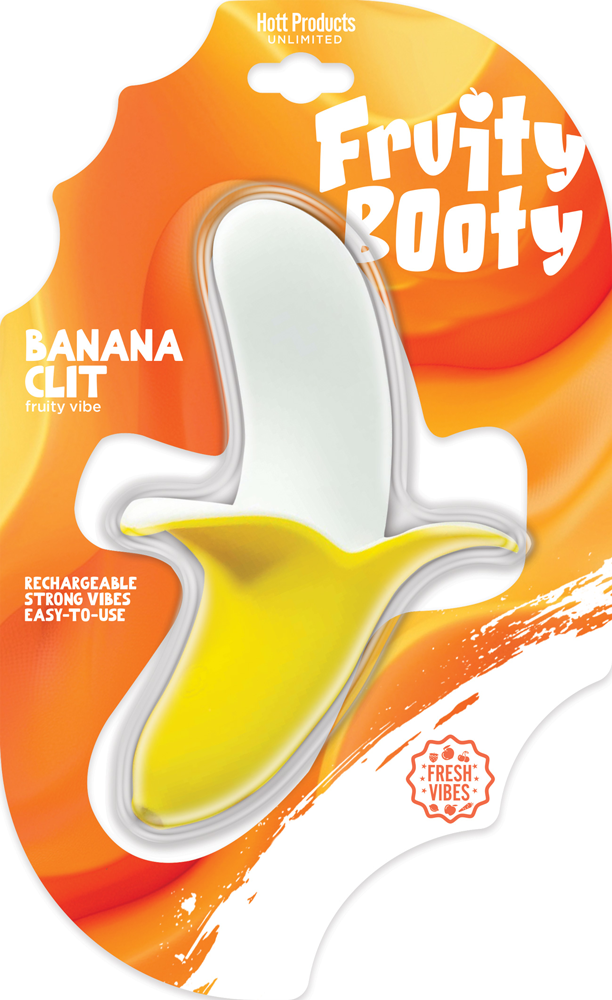 Hott Products - Fruity Booty - Banana Clit Mini Vibe - Clit Stimulators