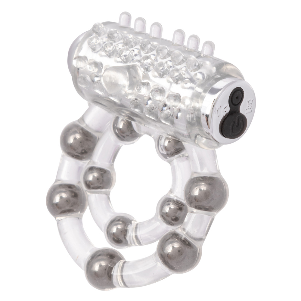 CalExotics - Maximus Enhancement Ring 10 Stoker Beads Rechargeable - Cockrings