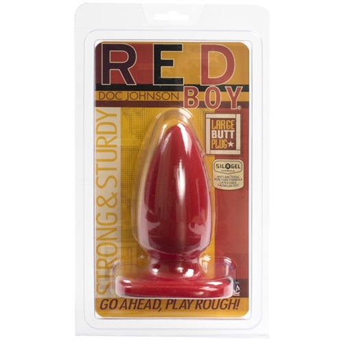 Doc Johnson - Red Boy Large 5 Inch Butt Plug - Anal Toys & Stimulators