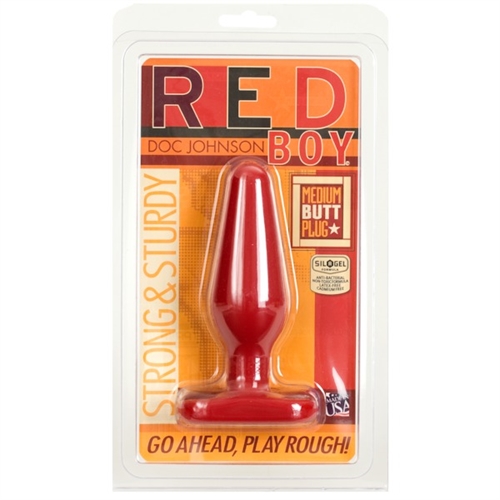 Doc Johnson - Red Boy Medium Butt Plug - Anal Toys & Stimulators