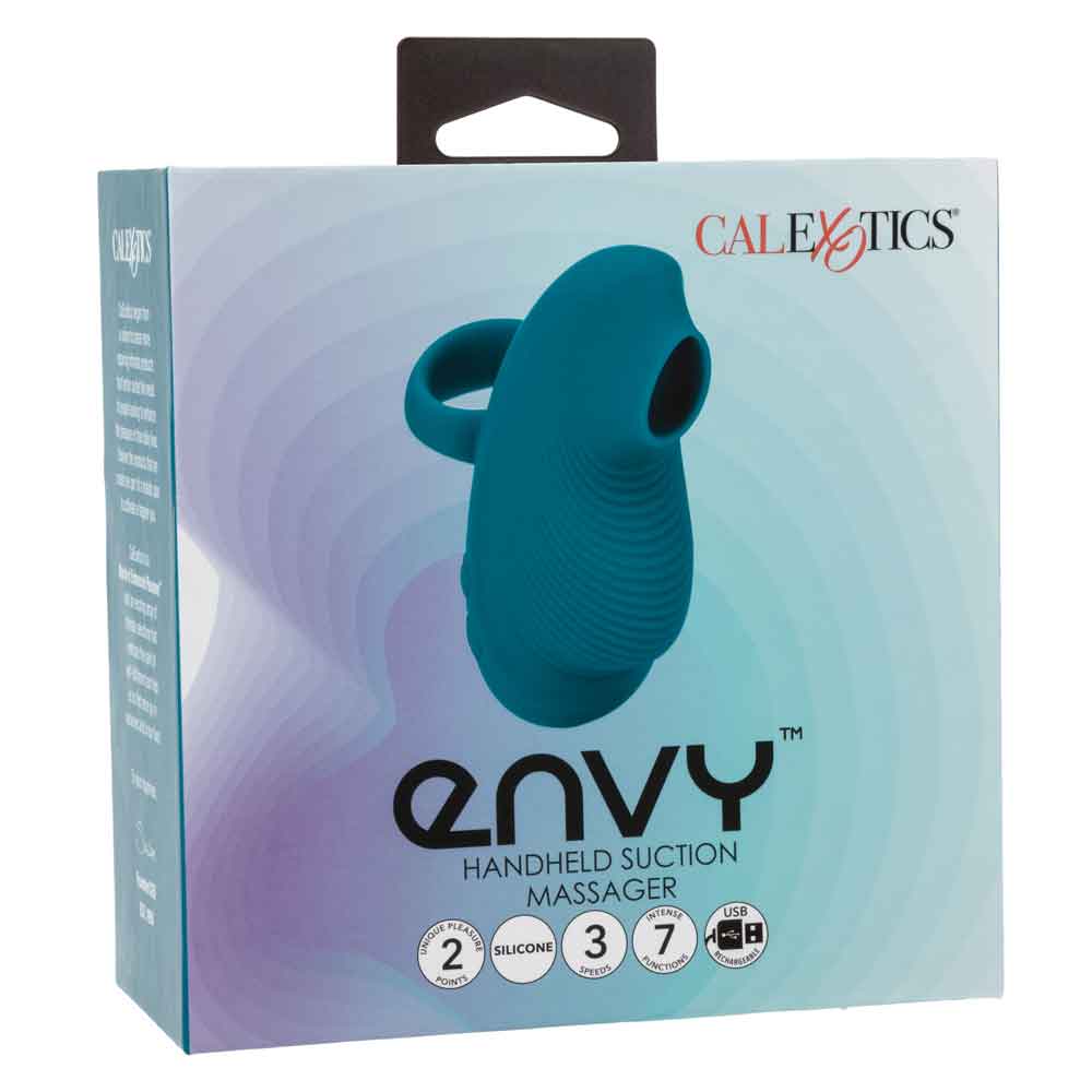 CalExotics - Envy Handheld Suction Massager - Blue - Massagers