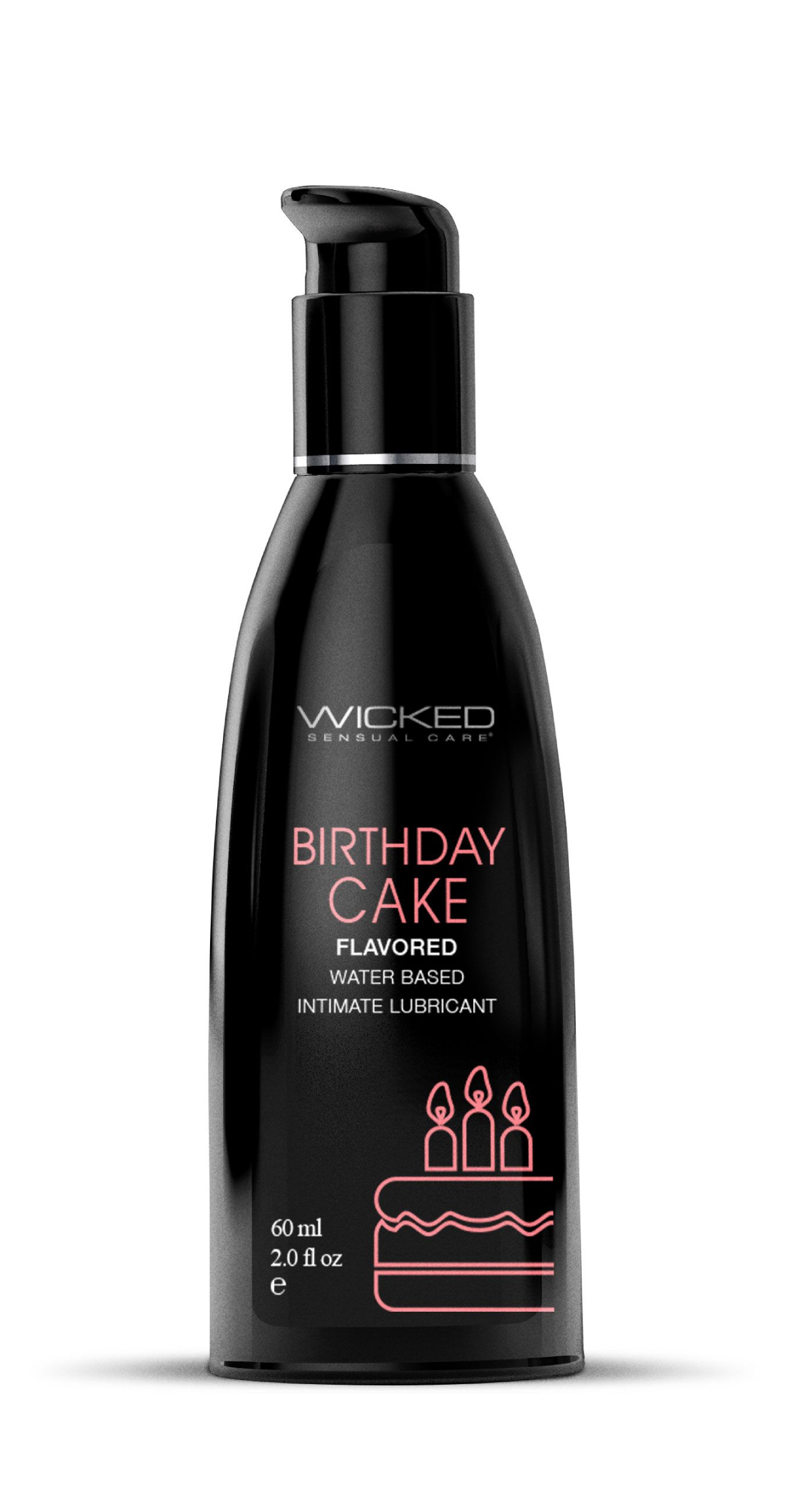 Wicked Sensual Care - Aqua Birthday Cake Flavored Water Based Intimate Lubricant - 2 Fl. Oz. - Lubricants, Creams & Glides