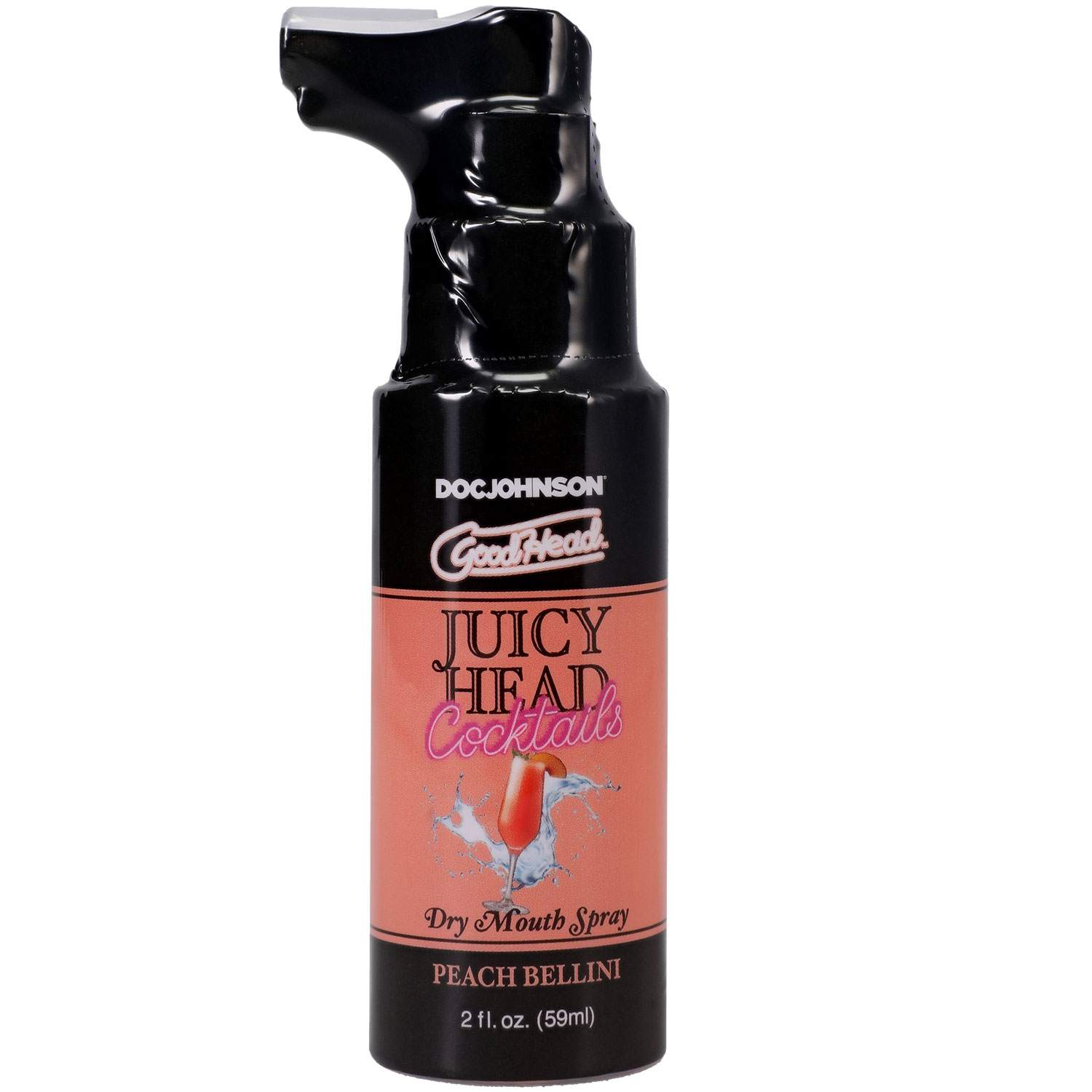 Doc Johnson - Goodhead - Juicy Head - Cocktails Dry Mouth Spray Peach Bellini - 2oz - Lubricants, Creams & Glides