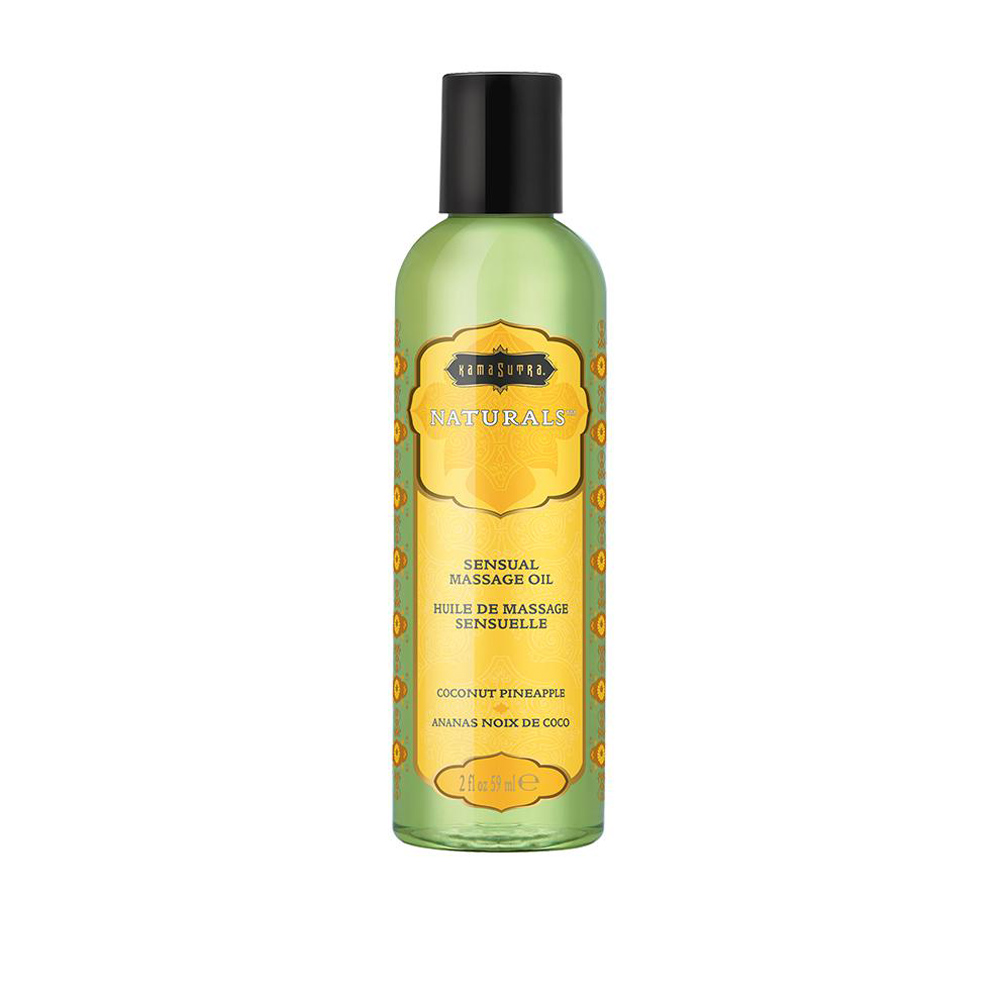Kama Sutra - Naturals Massage Oil - Coconut Pineapple - 2 Fl Oz (59 ml) - Bath & Body