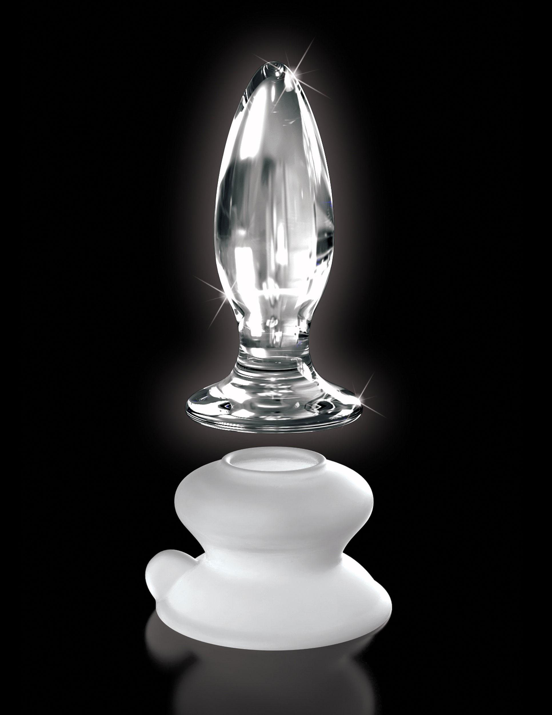 Pipedream - Icicles No. 91 Glass Anal Plug With Suction Cup Clear - Anal Toys & Stimulators - Glass