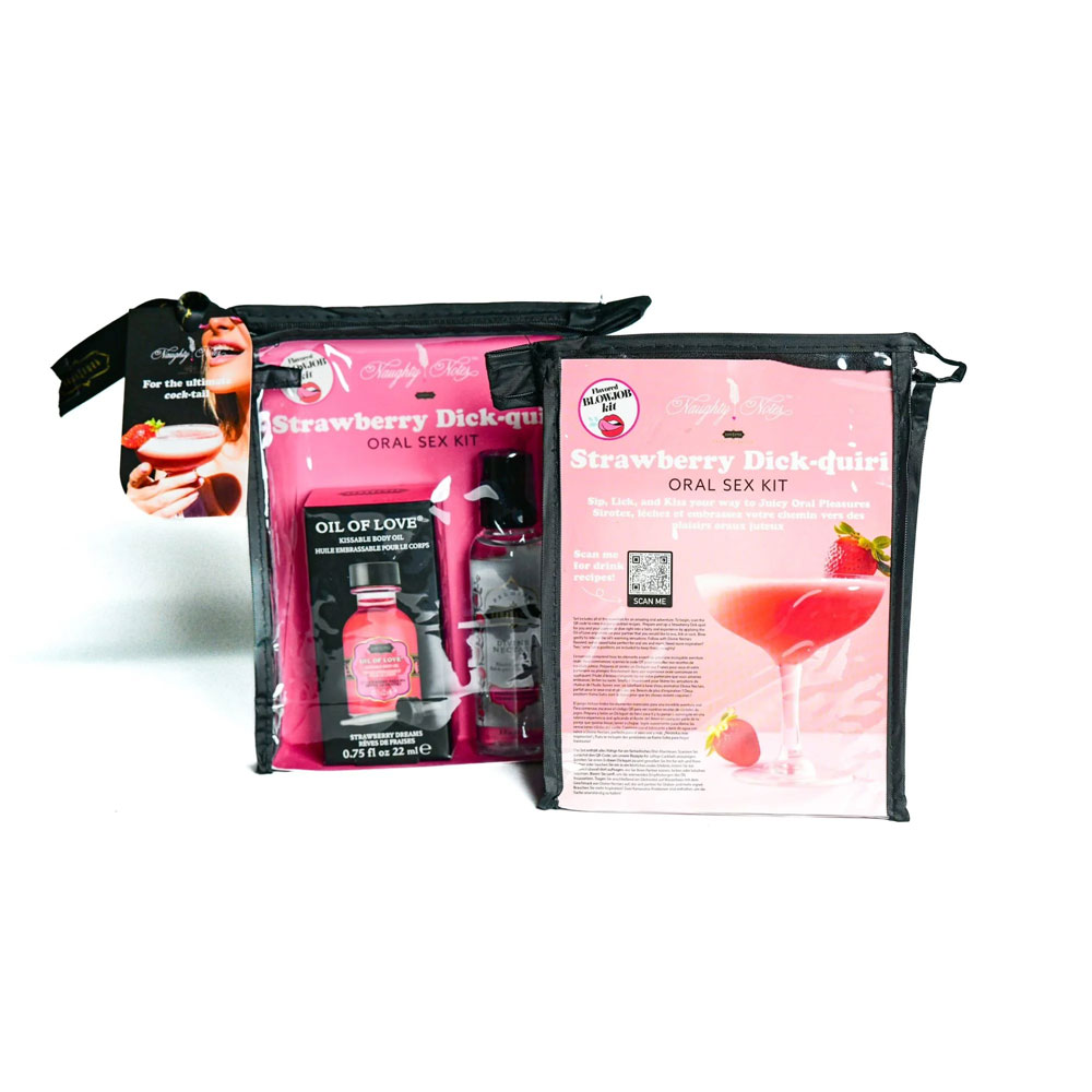 Kama Sutra - Strawberry Dick-Quiri Oral Sex Kit - .75 Oz - Lubricants, Creams & Glides