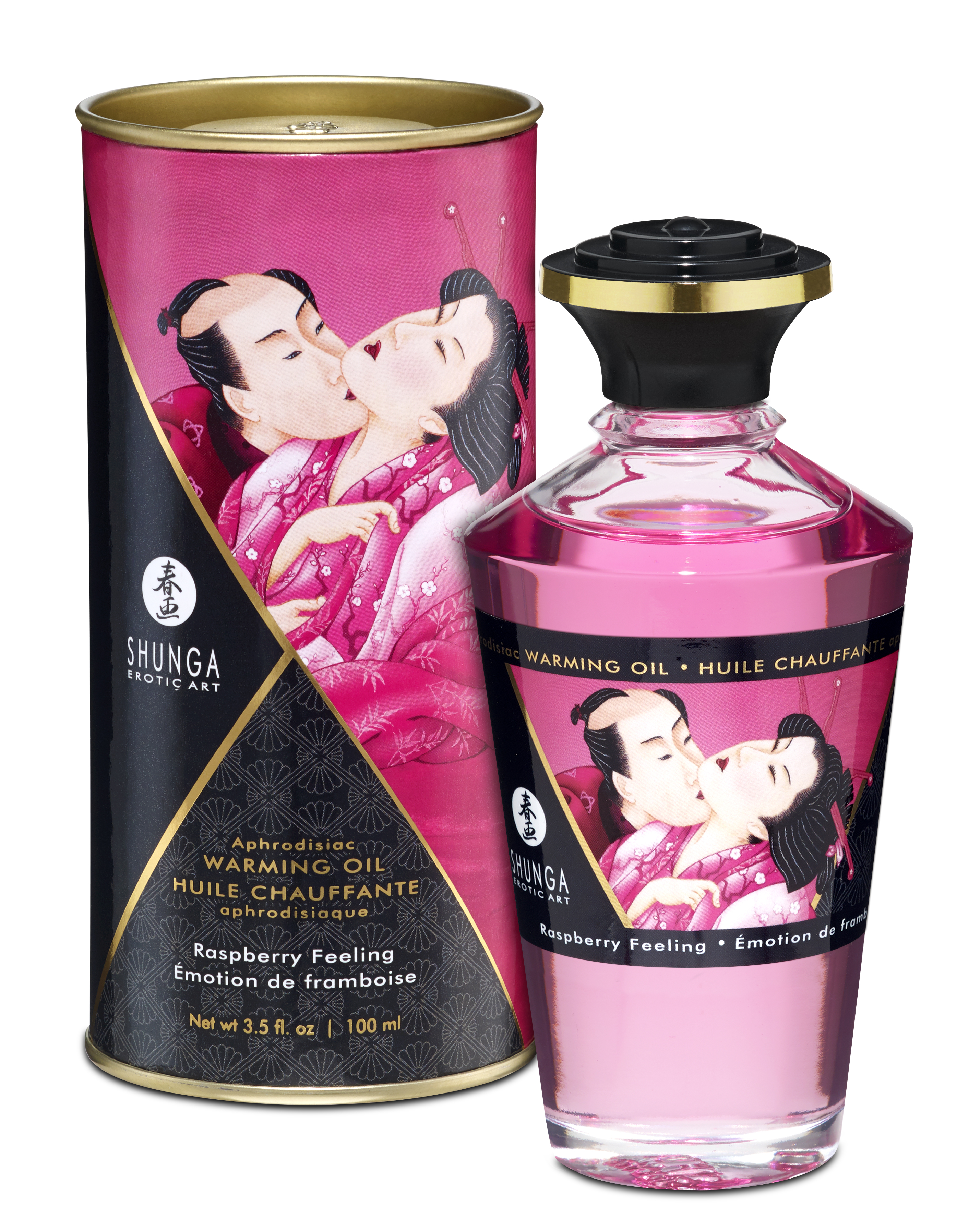 Shunga - Aphrodisiac Warming Oil - Raspberry Feeling - Bath & Body