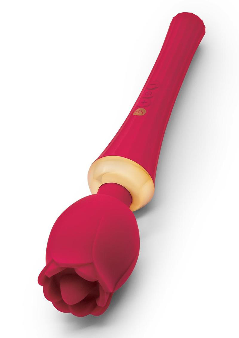 XGEN - Secret Kisses Rosegasm Bouquet Rose Wand - Red - Eco-Friendly