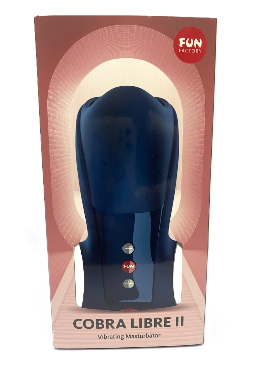 Fun Factory - Cobra Libre II Vibrating Masturbator - Night Blue - Masturbation Aids for Males