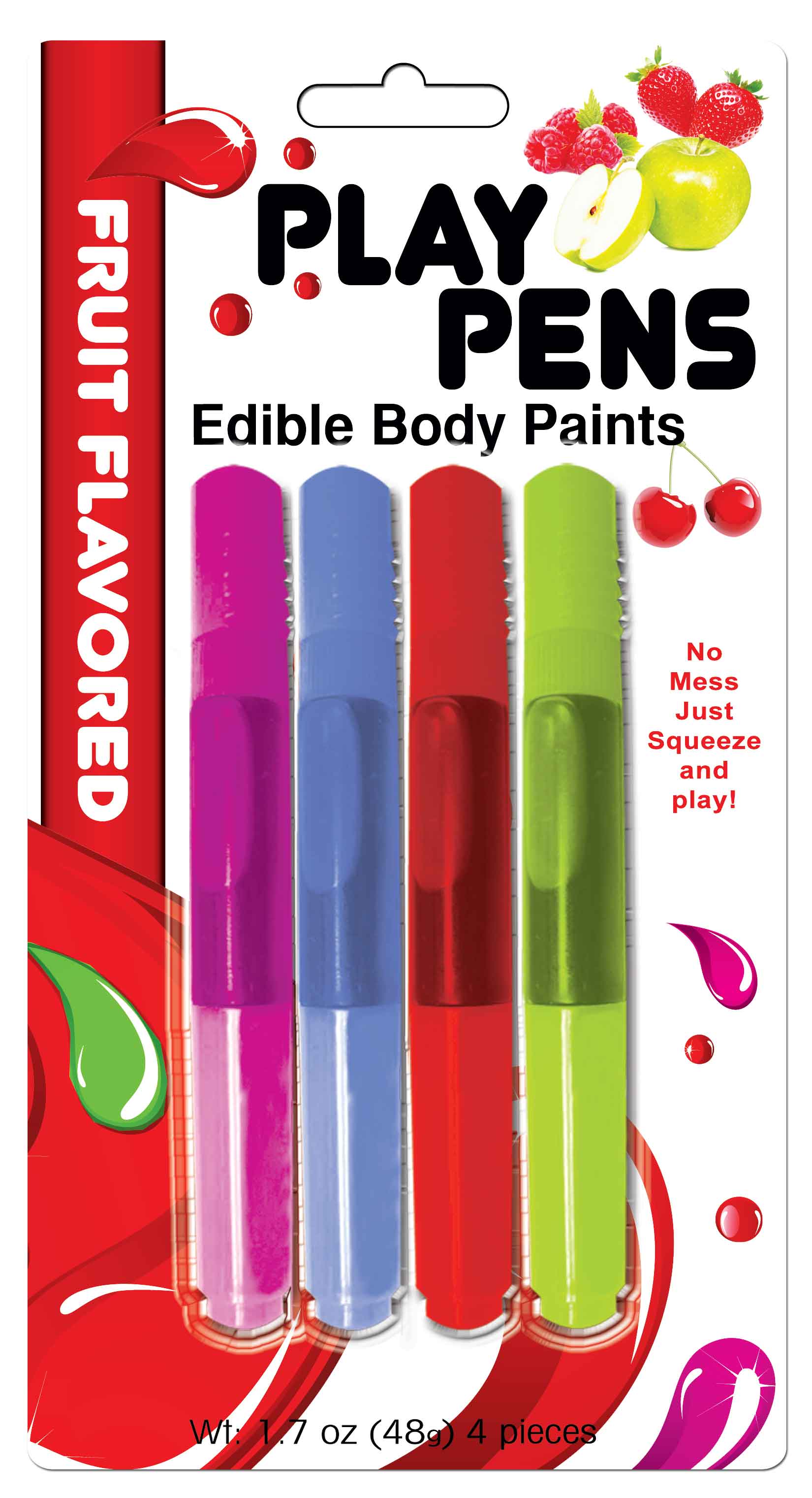 Hott Products - Play Pen Edible Body Paint Brushes - Bath & Body