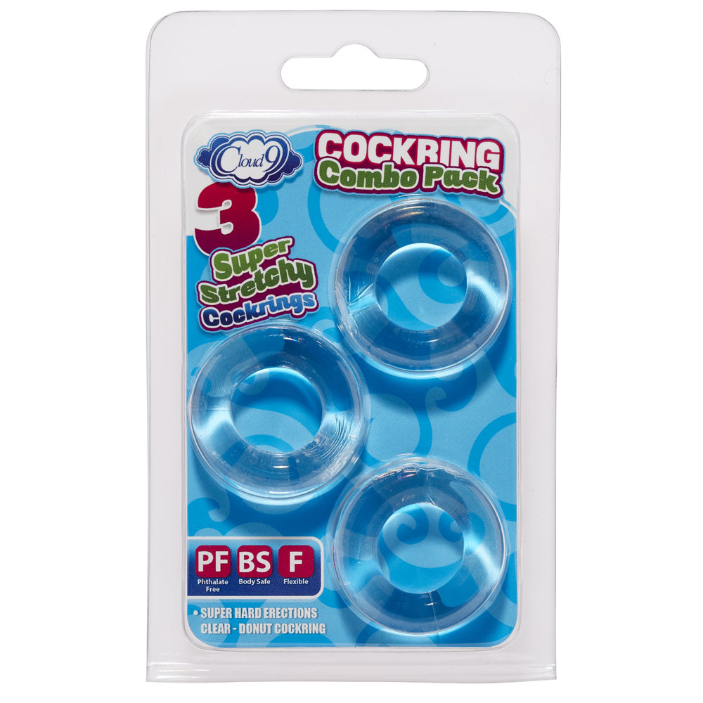 Cloud 9 Novelties - Cockring Combo Clear - Cockrings