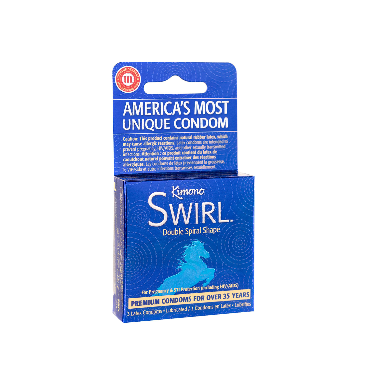 Paradise Marketing - Kimono Swirl 3 Count Condoms - Condoms